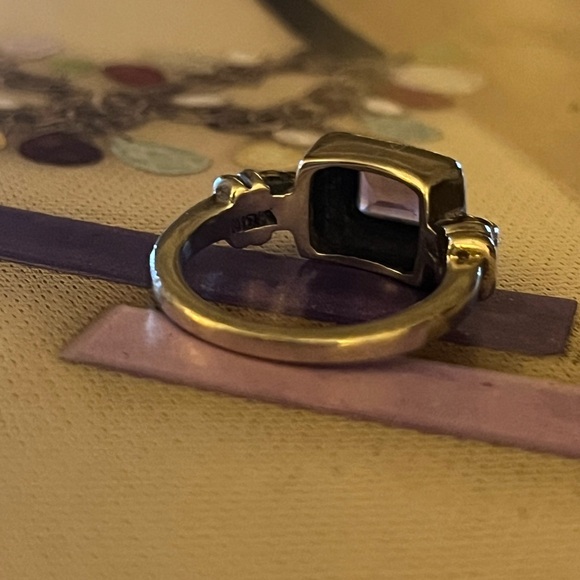 Silpada Sterling Silver and Faceted Amethyst 
Ring - Picture 7 of 14